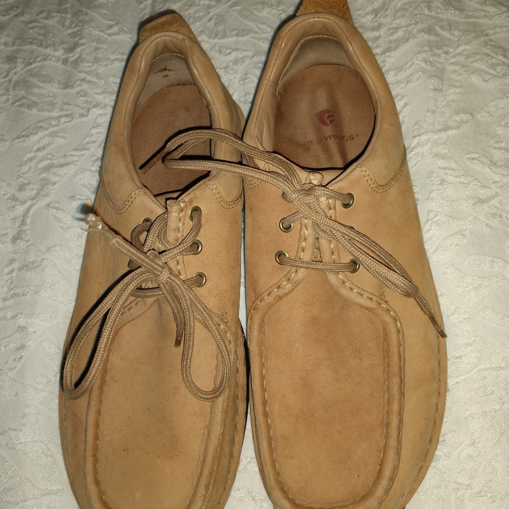 Redwing Mens 9.5 D Oxford Shoe Light Brown Nubuck